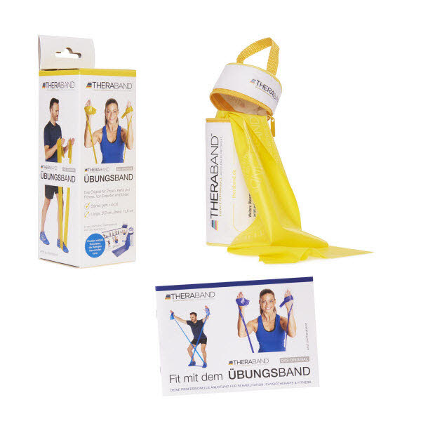TheraBand, 2,5m, leicht, gelb,gelb