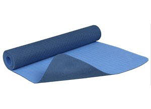 TPE Yogamatte zweifarbig,blau-hellb
