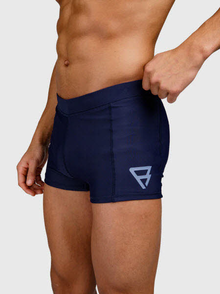 Samier-Logo Men Swim Trunks