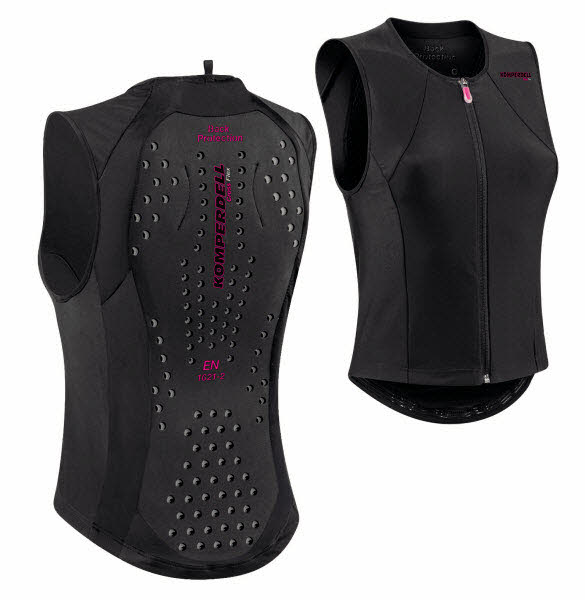 Super Eco Vest Women,schwarz/pink