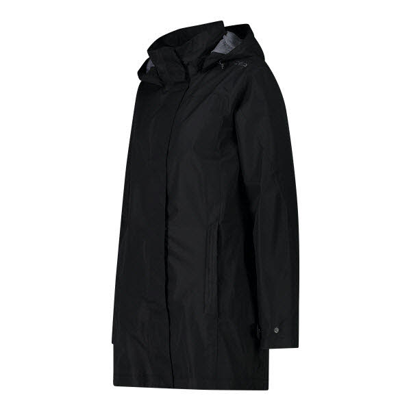 WOMAN JACKET SNAPS HOOD