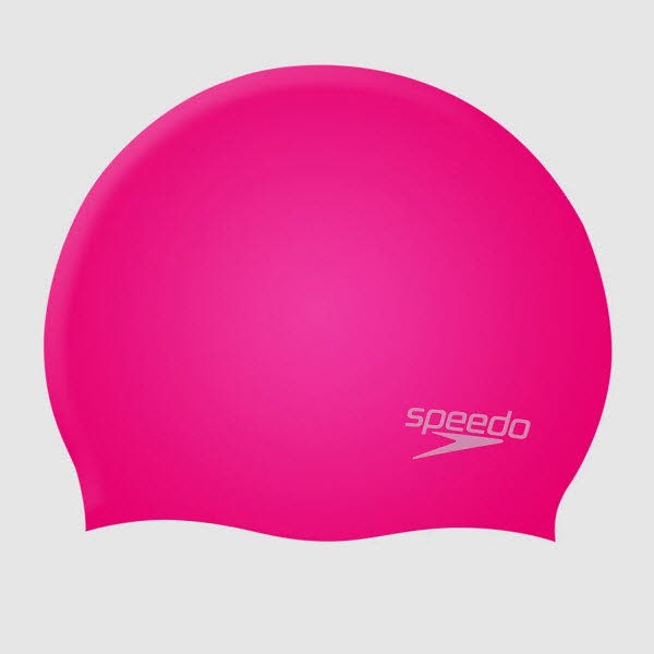 Speedo MOULDED SILC CAP JU PINK/PINK